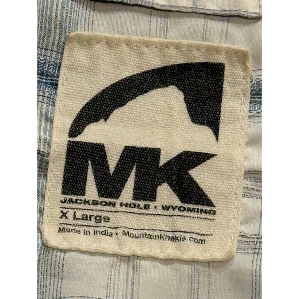 Mountain Khakis Shirts Lot Of 2 Mens XL Button Up Soft Polyester‎ Short & Long - Picture 5 of 10